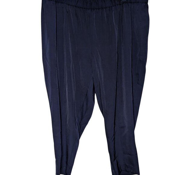 NWT Calvin Klein Plus Ankle Elastic Pull-On Pants Blue Sz 3X Crepe Trouser - Picture 5 of 6